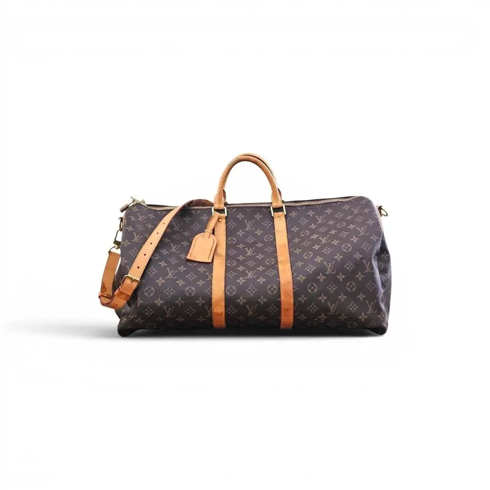 Louis Vuitton Keepall Bandouliere 55 Duffle Travel Bag LV Monogram Canvas